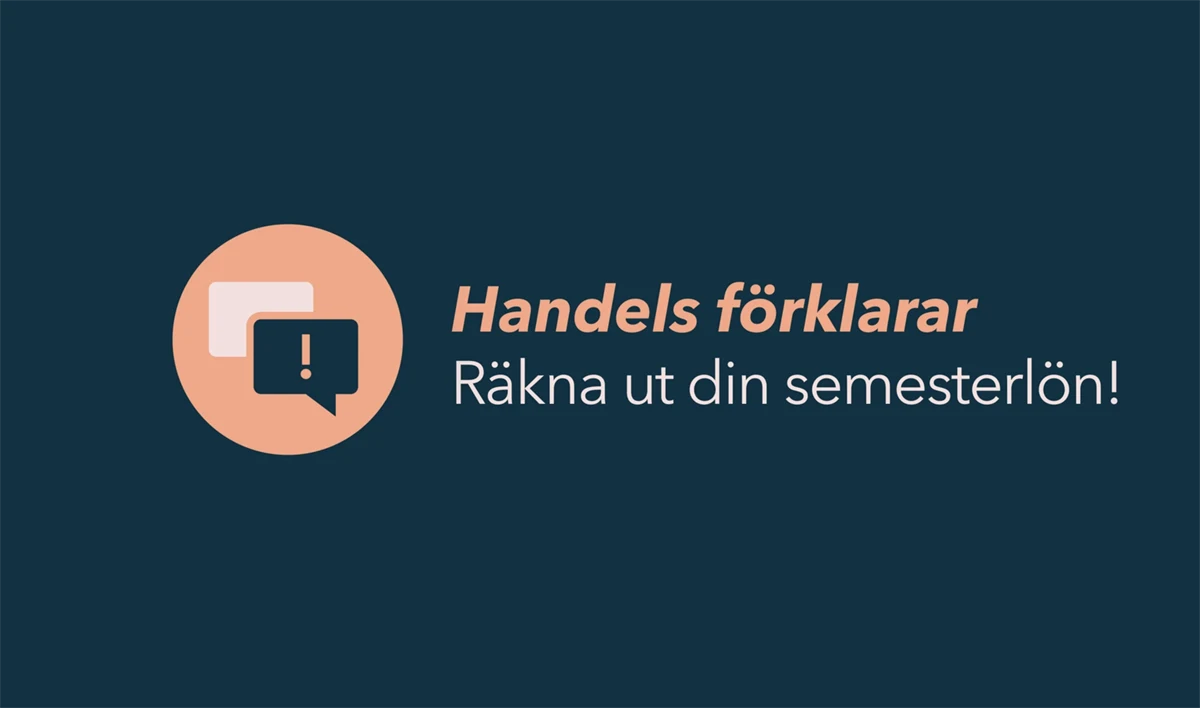 Handels förklarar semesterlön